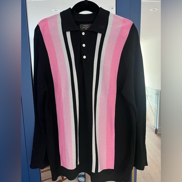 BEAMS PLUS collared sweater polo - Picture 5 of 8